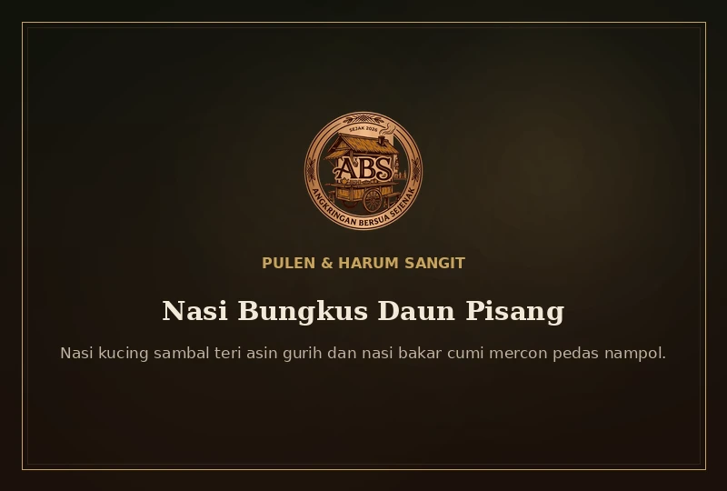 Nasi bungkus daun pisang pulen wangi sangit
