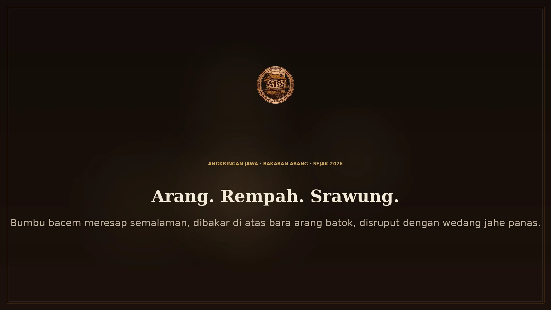 Sate bakar bumbu bacem di atas arang batok